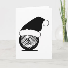 Cartão De Festividades Bola de Golfe de Natal