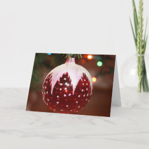 Cartão De Festividades Bola de Natal