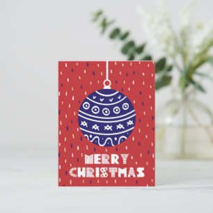 Cartão De Festividades Bola de Natal Feliz Natal