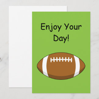 Cartão De Festividades Bola de Rugby Americana Personaliza