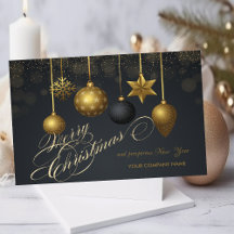 Bolas de Natal Douradas, Empresa Escura de Floco d