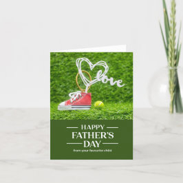 Cartão De Festividades Bolas e raquete de tênis Feliz Dia dos Pais