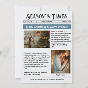 Cartão De Festividades Boletim Informativo Arquivo de Colagem de Fotos de