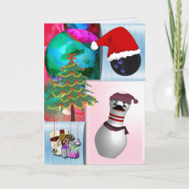 Cartão De Festividades Boliche Natal