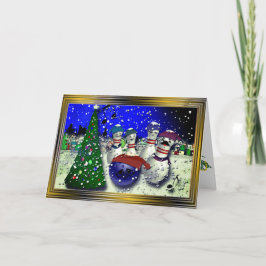 Cartão De Festividades Boliche Natal