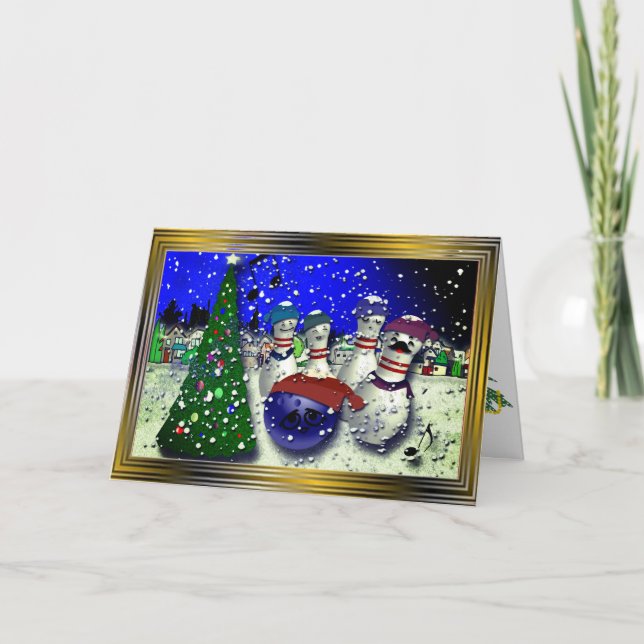 Cartão De Festividades Boliche Natal (Frente)