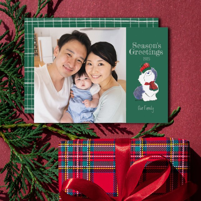 Cartão De Festividades Bolsa de Férias de Ouro de Ovelha (Criador carregado)