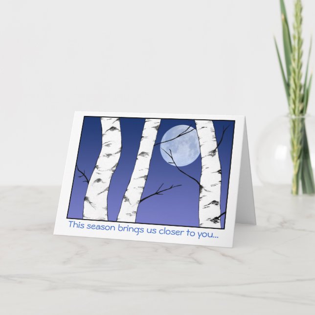 Cartão De Festividades Bolsa de Natal/Cartão de Solstício (Frente)