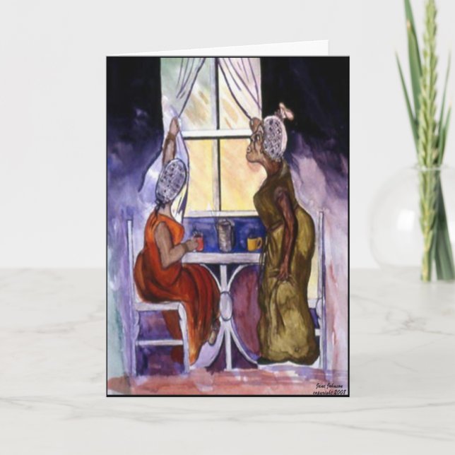 Cartão De Festividades bom sistah do mornin (Frente)