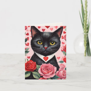 Cartão De Festividades Bombay Cat Purr-fect Namorados Card