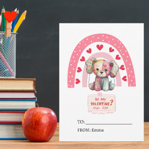 Cartão De Festividades Boneca de Cachorro Patch, Dia de os namorados de S