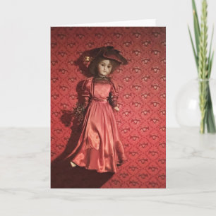 Cartão De Festividades boneca na parede