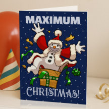 Boneco de Neve Engraçado Surpresa Máxima de Natal