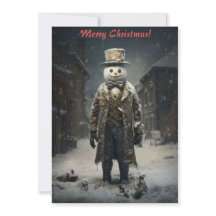 Boneco de Neve Natalino Sombrio