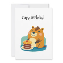 Bonita Capybara Cake Birthday Pun Funny