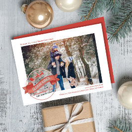 Cartão De Festividades Bonita Reindeer Uma Foto De Natal