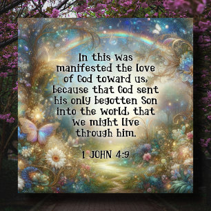 Cartão De Festividades Bonito Pastel Flores Escritura Páscoa Religiosa