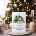 Cartão De Festividades Bonito Snowman Feliz Natal Flat<br><div class="desc">Aceite o espírito da estação com nossa mais nova coleção de cartões de saudação de Natal plana, projetados para espalhar alegria e alegria entre parceiros comerciais, amigos e familiares amados. Nosso sortimento apresenta uma série de designs festivos, cada um preparado para trazer calor e alegria às suas mensagens de feriado....</div>