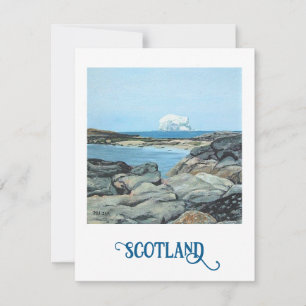 Cartão De Festividades Bonnie Scotland North Berwick Bass Rock