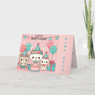 Cartão De Festividades Bons Amigos de Aniversário