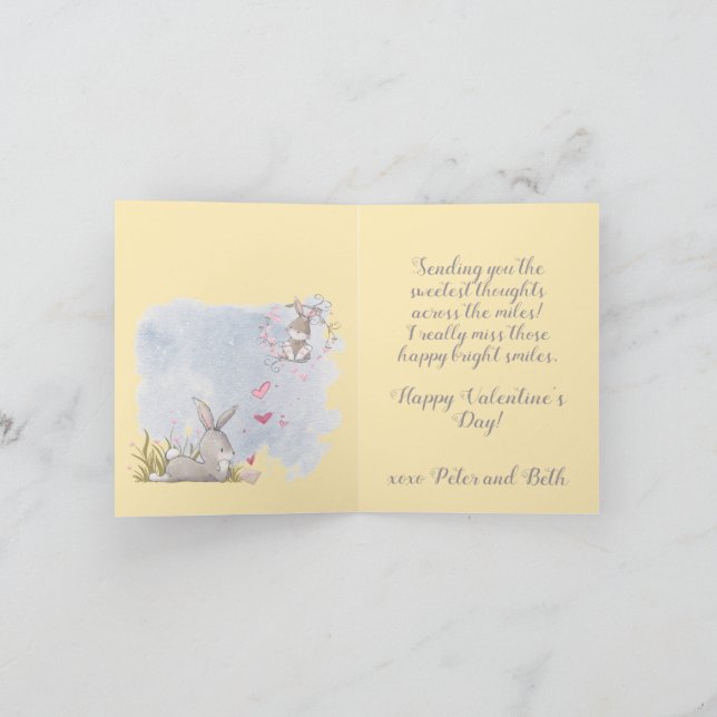 Cartão De Festividades Bons pensamentos de você (Interior)