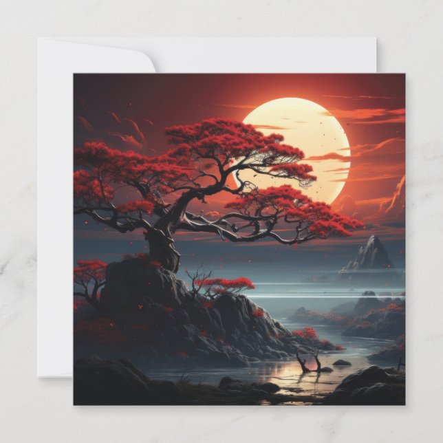 Cartão De Festividades Bonsai Tree (Frente)