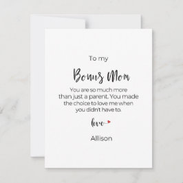 Cartão De Festividades Bônus Personalizado Mamãe Dia das Mães