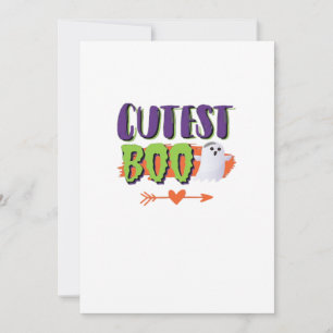 Cartão De Festividades Boo Mais Fofo Halloween Divertido Casual