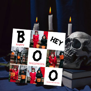 Cartão De Festividades Boo Spooky Pumpkins Halloween Family 5 Foto