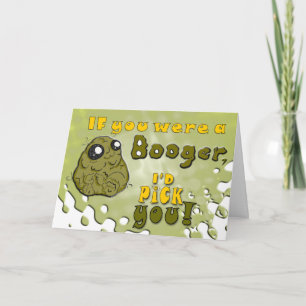Cartão De Festividades Booger Love - Engraçado Dia de os namorados   Aniv