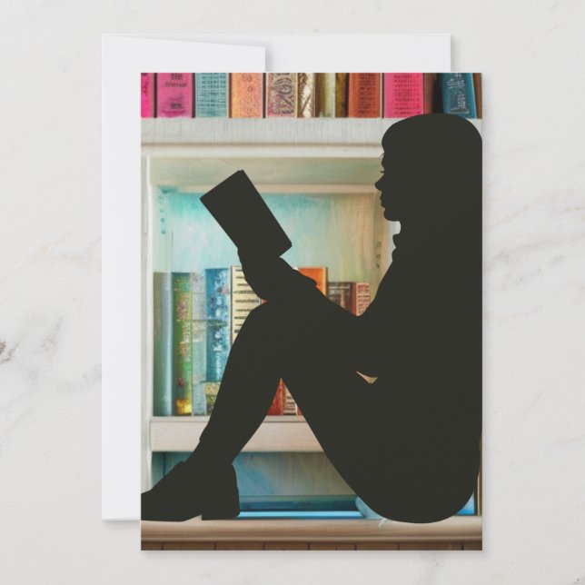 Cartão De Festividades Book Lover (Frente)