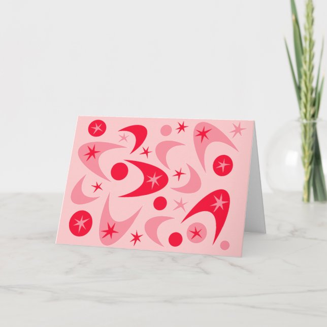 Cartão De Festividades Boomerangs Retro (Frente)