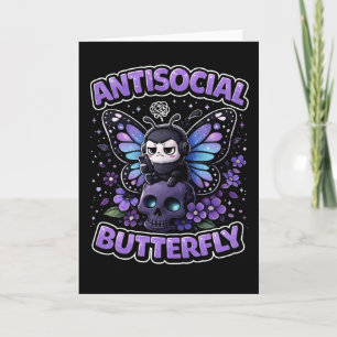 Cartão De Festividades Borboleta Antissocial