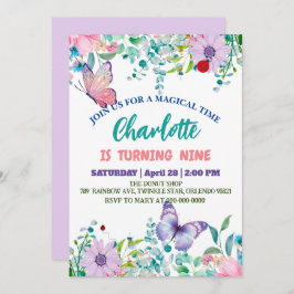 Cartão De Festividades Borboleta-branca Bolinhas floral Flor Aniversário