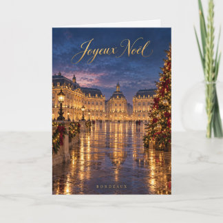 Cartão De Festividades Bordeaux Feliz Natal