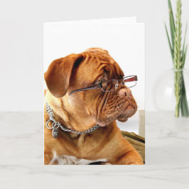 Cartão De Festividades Bordeauxdog