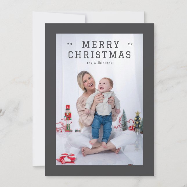 Cartão De Festividades Bordo Simples Elegante (Frente)