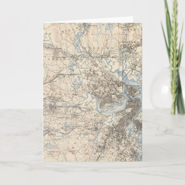 Cartão De Festividades Boston, Massachusetts (Frente)