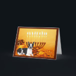 Cartão De Festividades Boston Terrier Chanukah Card Menorah1<br><div class="desc">Lembrar a família e os amigos durante a temporada de Chanukah é uma maneira maravilhosa de manter contato com as pessoas que você ama e se importa. Criei com amor e cuidado estes cartões Chanukah para cães e tenho a certeza de que qualquer pessoa que ame cães ficará encantada em...</div>