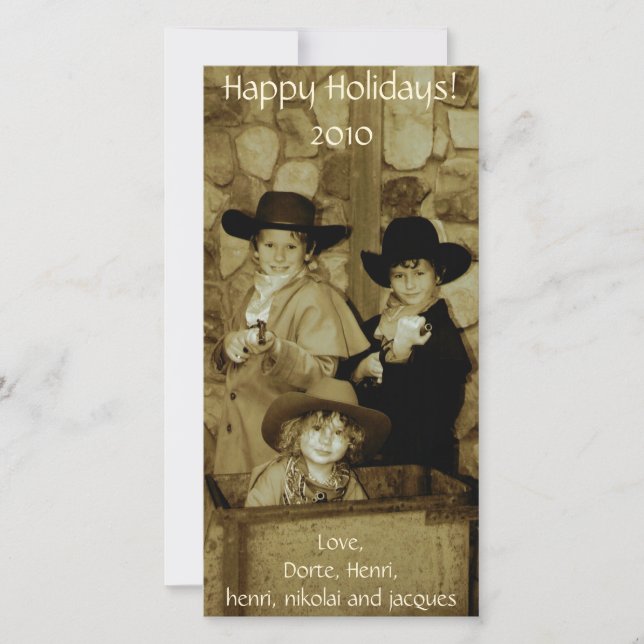 Cartão De Festividades Bot Boys (Frente)