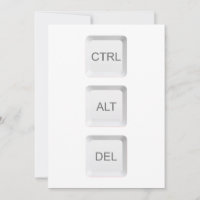 botão de teclado de computador CTRL ALT DEL do Sli