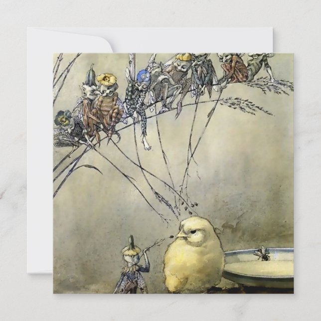 Cartão De Festividades “Bother the Gnat” by A Duncan Carse (Frente)