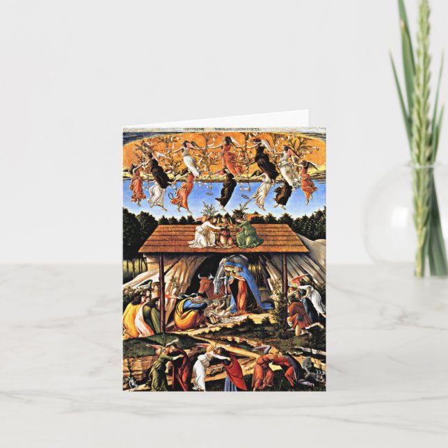Cartão De Festividades Botticelli - The Mystical Nativity (Frente)