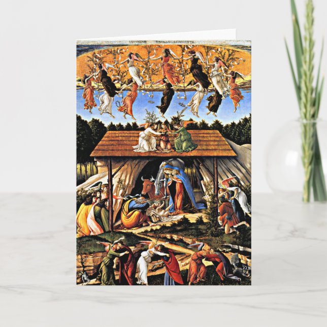 Cartão De Festividades Botticelli - The Mystical Nativity  (Frente)