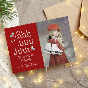 Cartão De Festividades Boughes de Holly Festivo Christmas