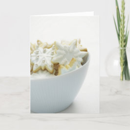 Cartão De Festividades Bowl of Christmas Cookies Cards and Stickers