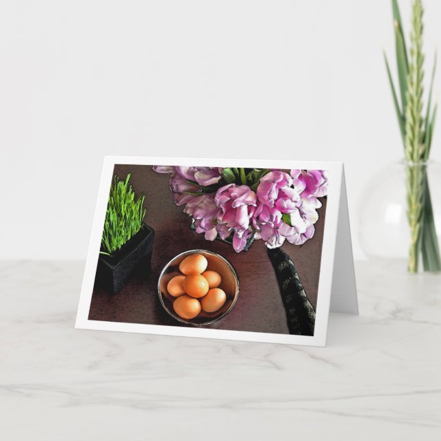 Cartão De Festividades Bowl of eggs. Snapshot 6 (Frente)