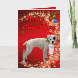Cartão De Festividades Boxer Christmas