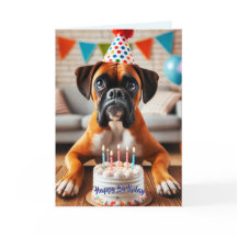 Boxer Dog Birthday