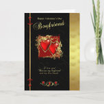 Cartão De Festividades Boyfriend Valentine's Day Card - Happy Valentine's<br><div class="desc">Boyfriend Valentine's Day Card - Happy Valentine's Day Boyfriend</div>